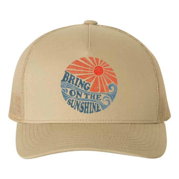 Vintage Bring On The Sunshine Cute Retro 70S Beach Vacation Yupoong Adult 5-Panel Trucker Hat