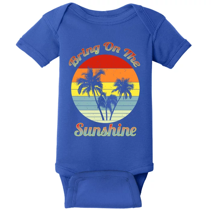 Vintage Bring On The Summer Sunshine Beach Gift Baby Bodysuit