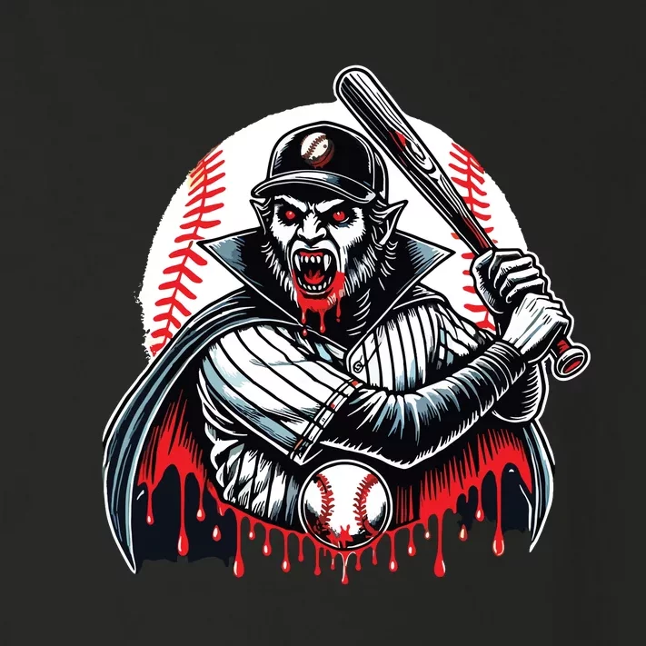 Vampire Baseball Player Funny Halloween Costume Sports Bat Toddler Long Sleeve Shirt