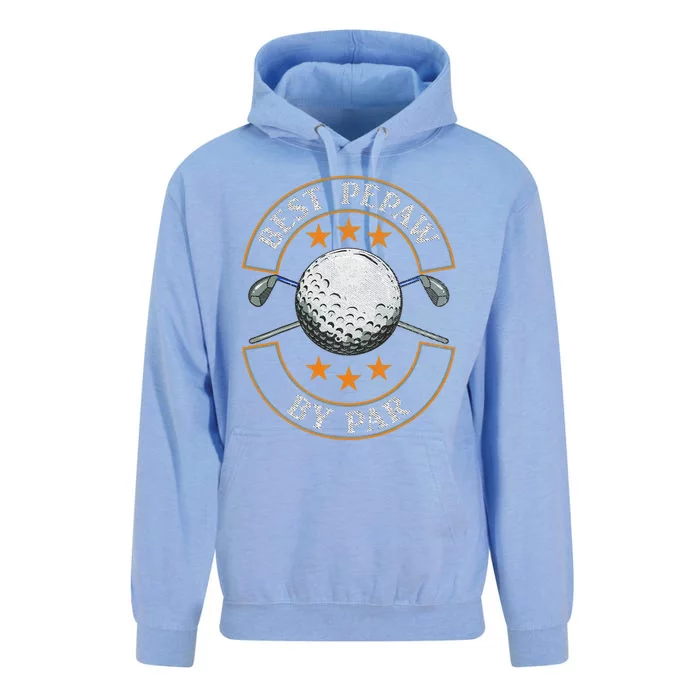 Vintage Best Pepaw By Par Family Golfer Golf Lover Unisex Surf Hoodie