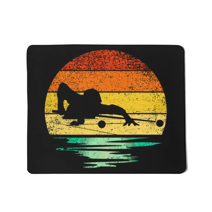 Vintage Billiards Pool Retro Sunset Billiards Mousepad