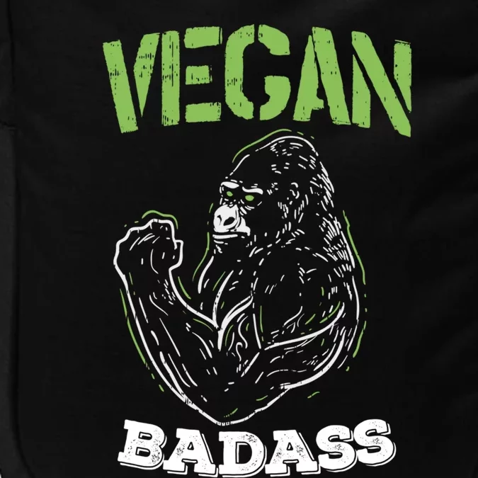 Vegan Badass Plant Powered Muscle Veggie Go Green Fitness Gift Impact Tech Backpack