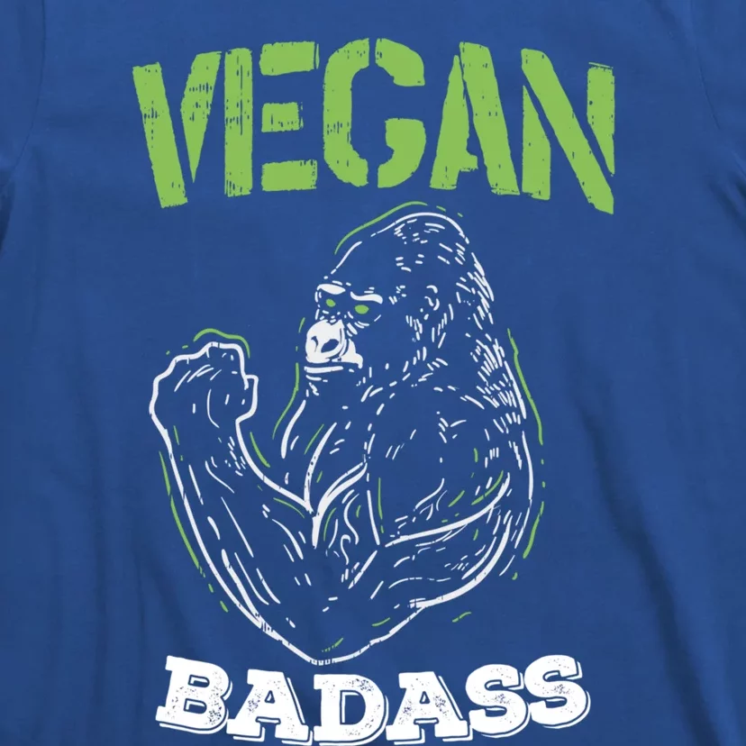 Vegan Badass Plant Powered Muscle Veggie Go Green Fitness Gift T-Shirt