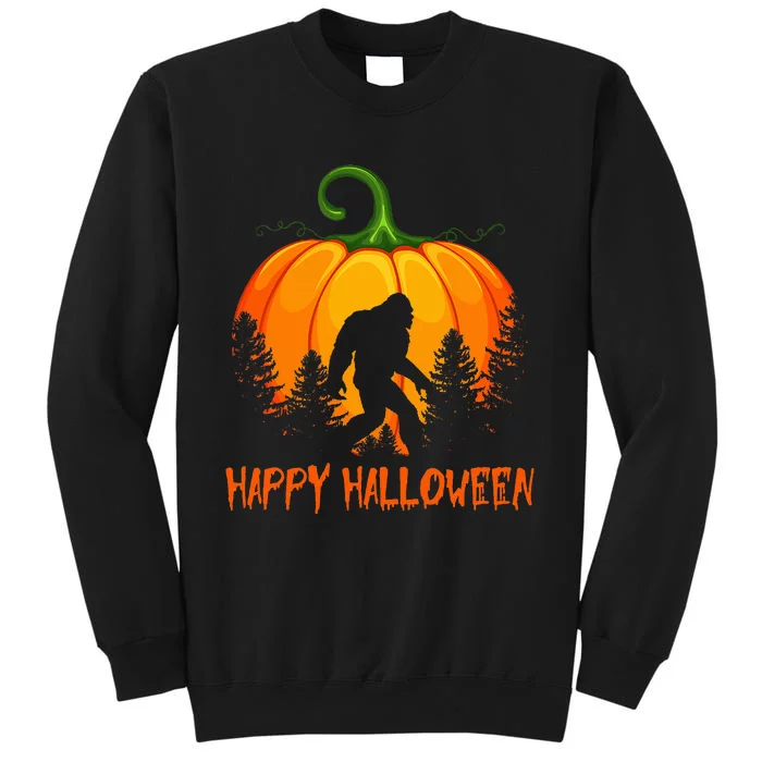 Vintage Bigfoot Pumpkin Halloween Tall Sweatshirt