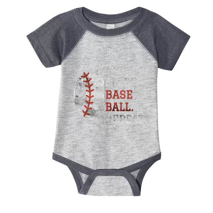 Vintage Baseball Player Eat Sleep Baseball Repeat Baseball Lovers Infant Baby Jersey Bodysuit