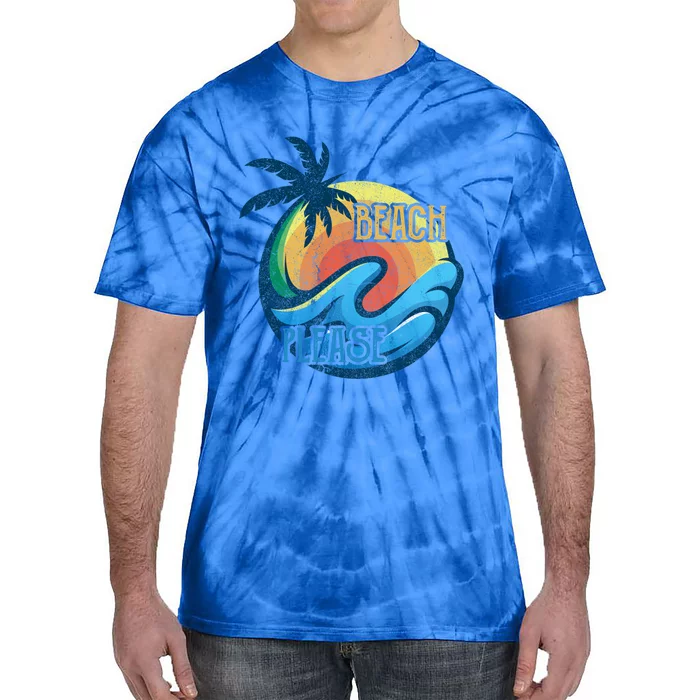 Vintage Beach Please Vacay Summer Vacation Vibes Palm Cruise Gift Tie-Dye T-Shirt