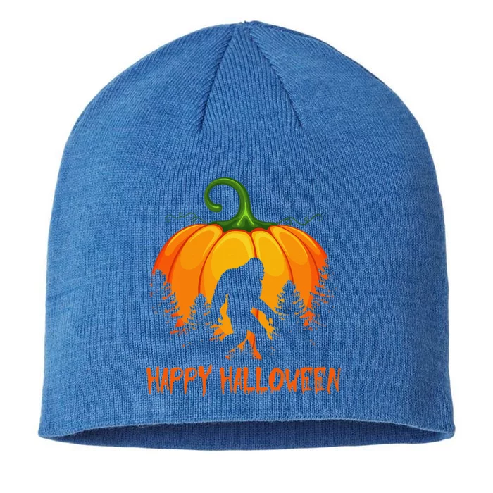 Vintage Bigfoot Pumpkin Halloween 8 1/2in Sustainable Knit Beanie