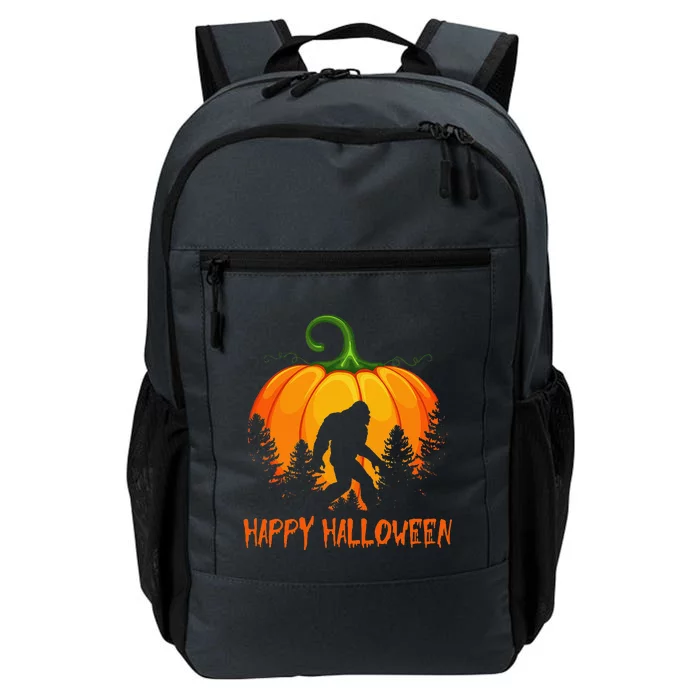 Vintage Bigfoot Pumpkin Halloween Daily Commute Backpack