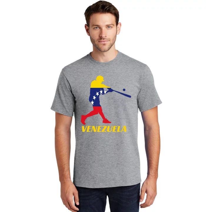 Venezuelan Baseball Player Batter National Team Flag Gift Tall T-Shirt