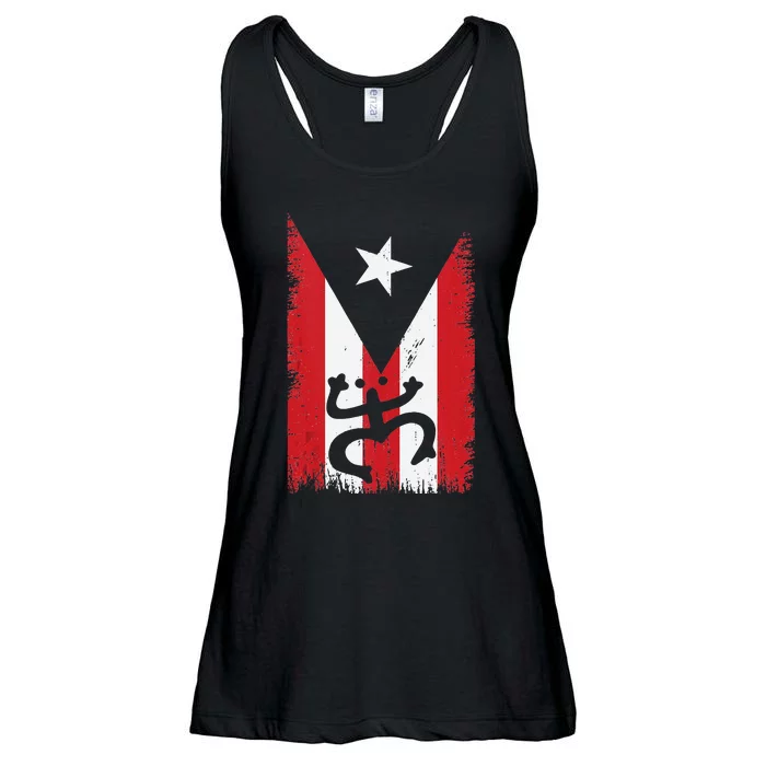 Vintage Boricua Puerto Rican Puerto Rico Flag Retro Ladies Essential Flowy Tank