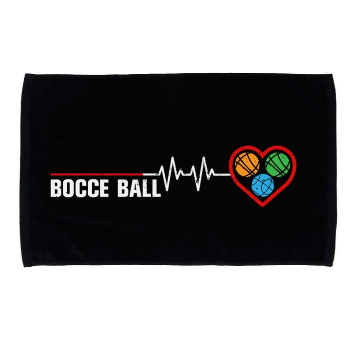 Vintage Bocce Player Bocce Ball Fans Bocce Ball Player Gift Microfiber Hand Towel