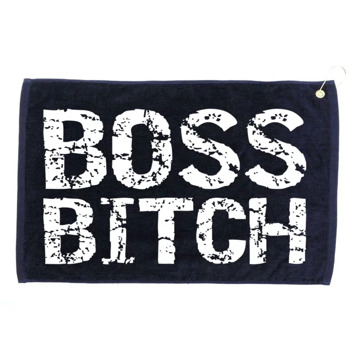 Vintage Bitch Quote Working Entrepreneur Boss Bitch Gift Grommeted Golf Towel