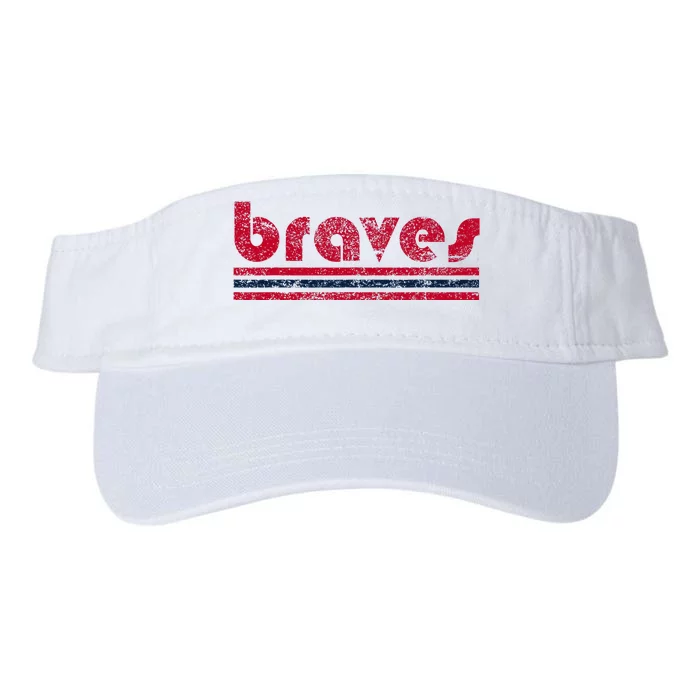 Vintage Brave Retro Three Stripe Weathered Valucap Bio-Washed Visor