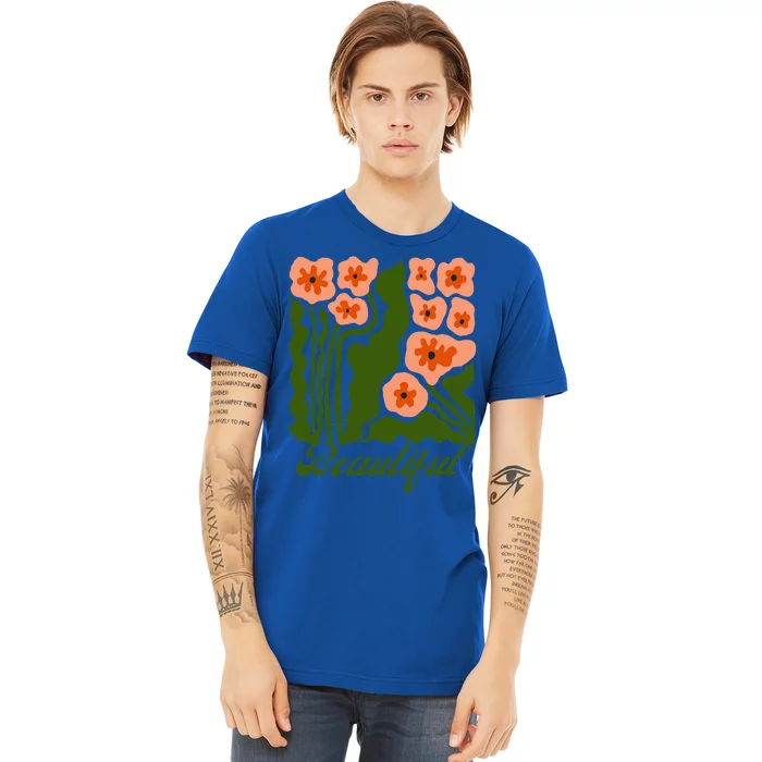 Vintage Blossoms Retro Flower Power Premium T-Shirt