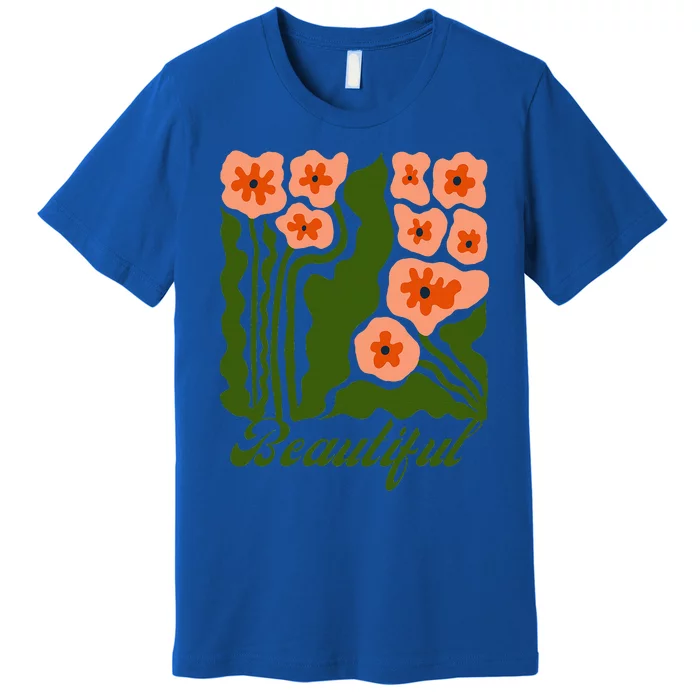 Vintage Blossoms Retro Flower Power Premium T-Shirt