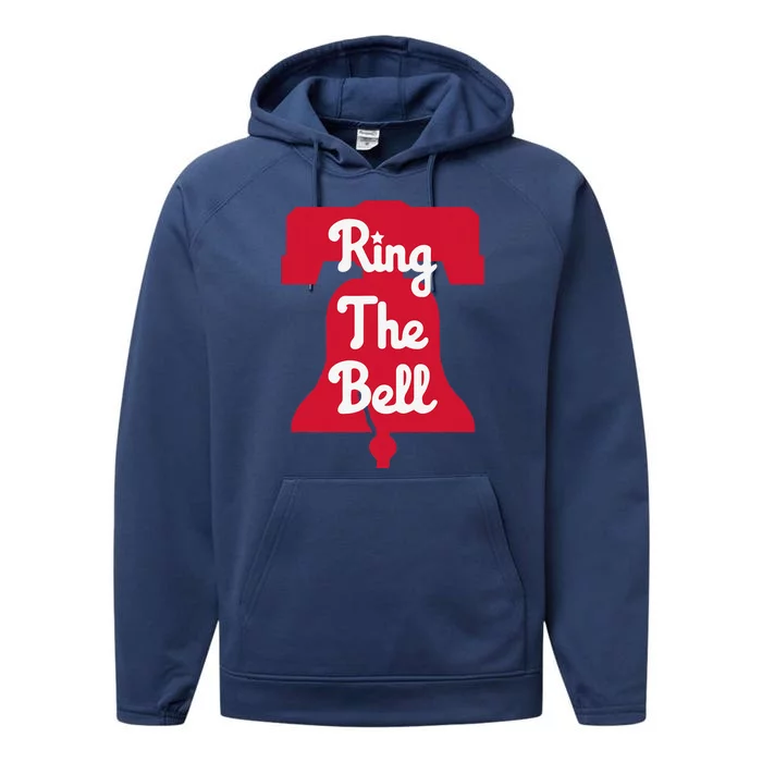 Vintage Baseball Ring The Bel.L Philadelphia Baseball Performance Fleece Hoodie