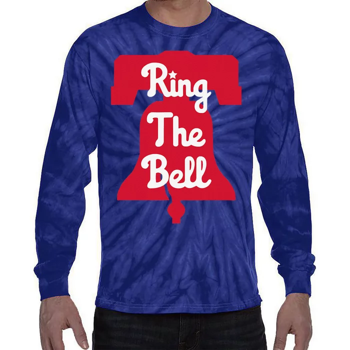 Vintage Baseball Ring The Bel.L Philadelphia Baseball Tie-Dye Long Sleeve Shirt