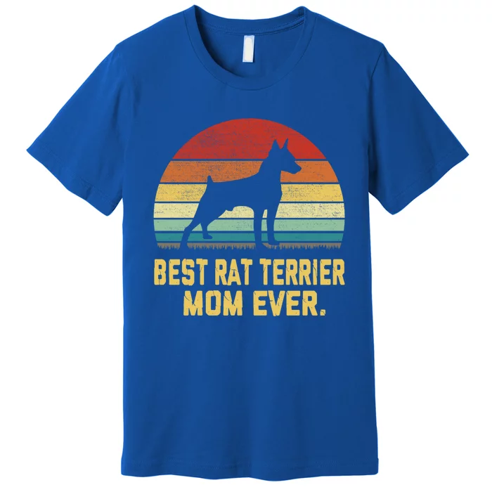 Vintage Best Rat Terrier Mom Ever Gift Premium T-Shirt