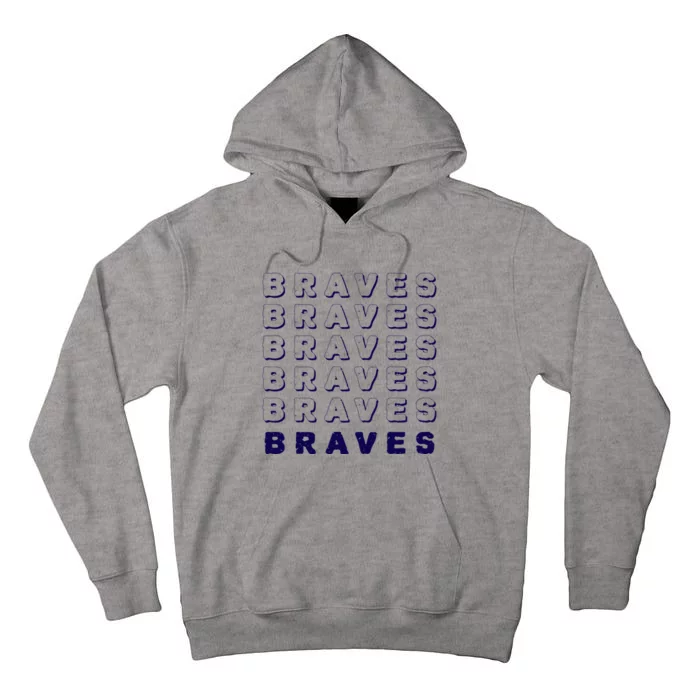 Vintage Braves Retro Throwback Tall Hoodie