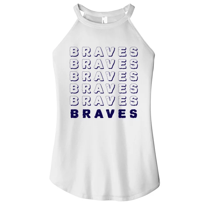 Vintage Braves Retro Throwback Women’s Perfect Tri Rocker Tank