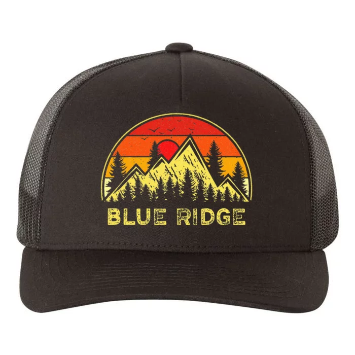 Vintage Blue Ridge Georgia Ga Mountains Hiking Souvenir Yupoong Adult 5-Panel Trucker Hat