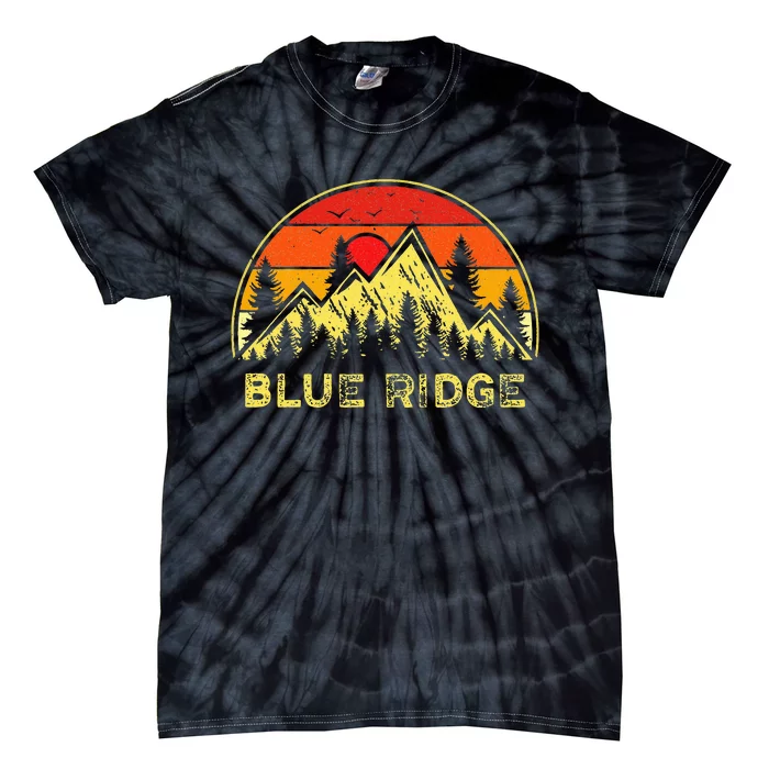 Vintage Blue Ridge Georgia Ga Mountains Hiking Souvenir Tie-Dye T-Shirt