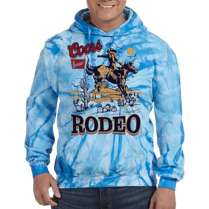 Vintage Banquet Rodeo Tie Dye Hoodie