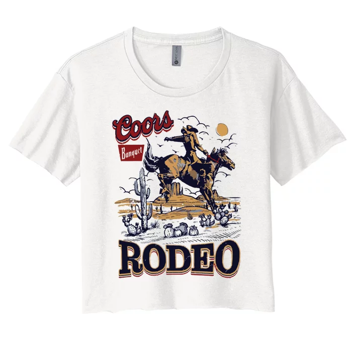 Vintage Banquet Rodeo Women's Crop Top Tee