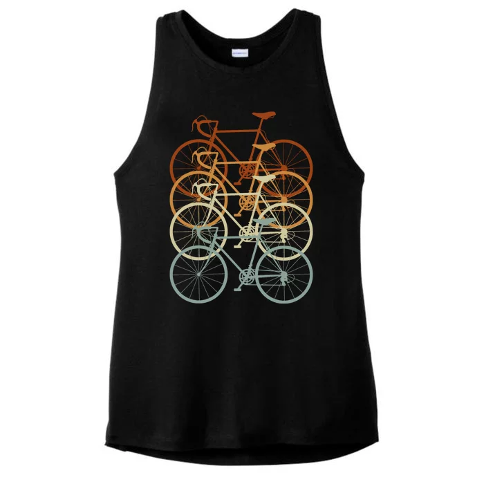 Vintage Bike Retro Bicycle Ladies Tri-Blend Wicking Tank