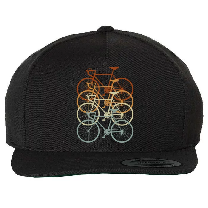 Vintage Bike Retro Bicycle Wool Snapback Cap