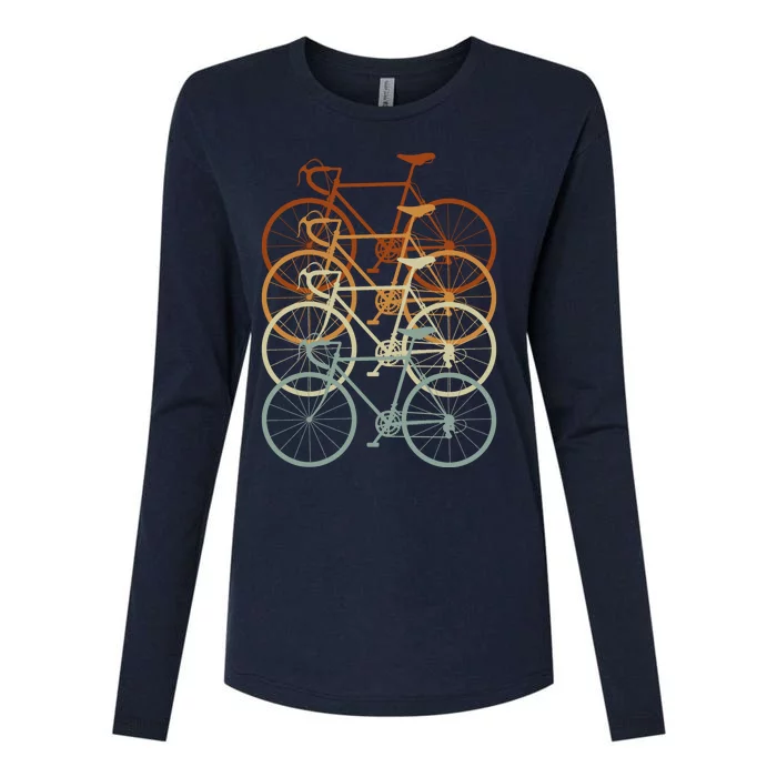 Vintage Bike Retro Bicycle Womens Cotton Relaxed Long Sleeve T-Shirt