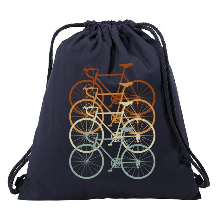 Vintage Bike Retro Bicycle Drawstring Bag