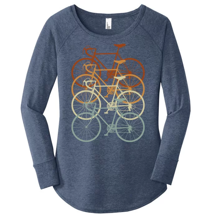 Vintage Bike Retro Bicycle Women's Perfect Tri Tunic Long Sleeve Shirt