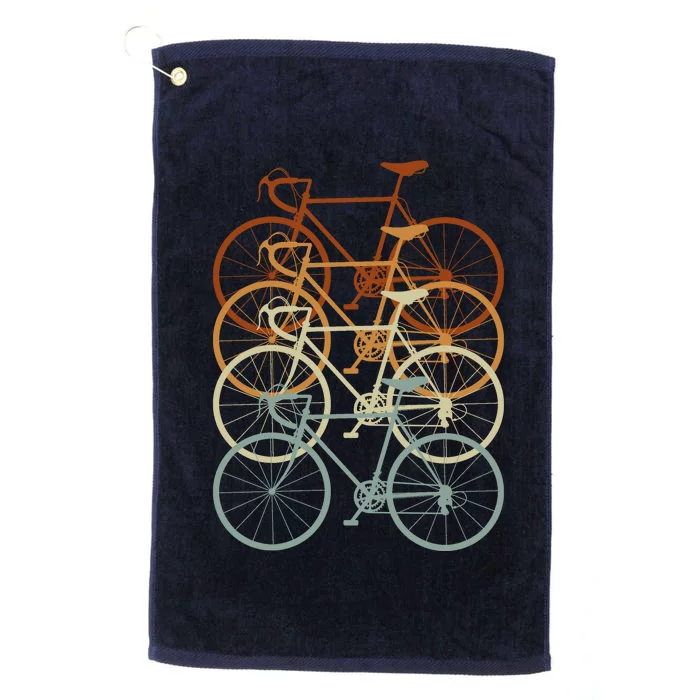 Vintage Bike Retro Bicycle Platinum Collection Golf Towel