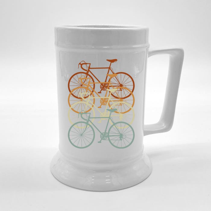 Vintage Bike Retro Bicycle Front & Back Beer Stein