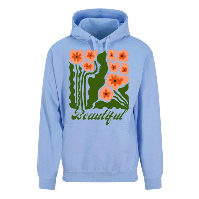 Vintage Blossoms Retro Flower Power Unisex Surf Hoodie