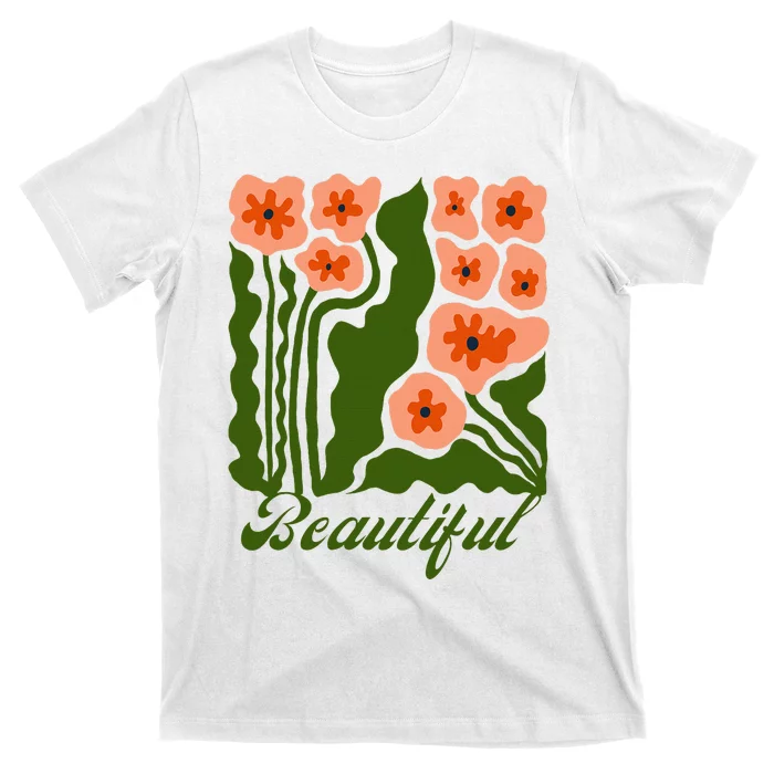 Vintage Blossoms Retro Flower Power T-Shirt