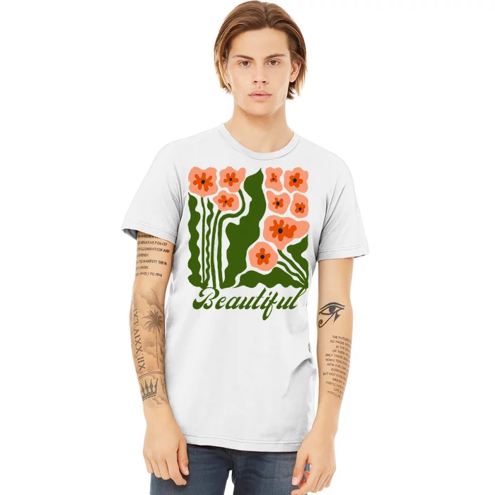 Vintage Blossoms Retro Flower Power Premium T-Shirt