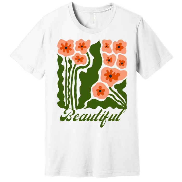 Vintage Blossoms Retro Flower Power Premium T-Shirt