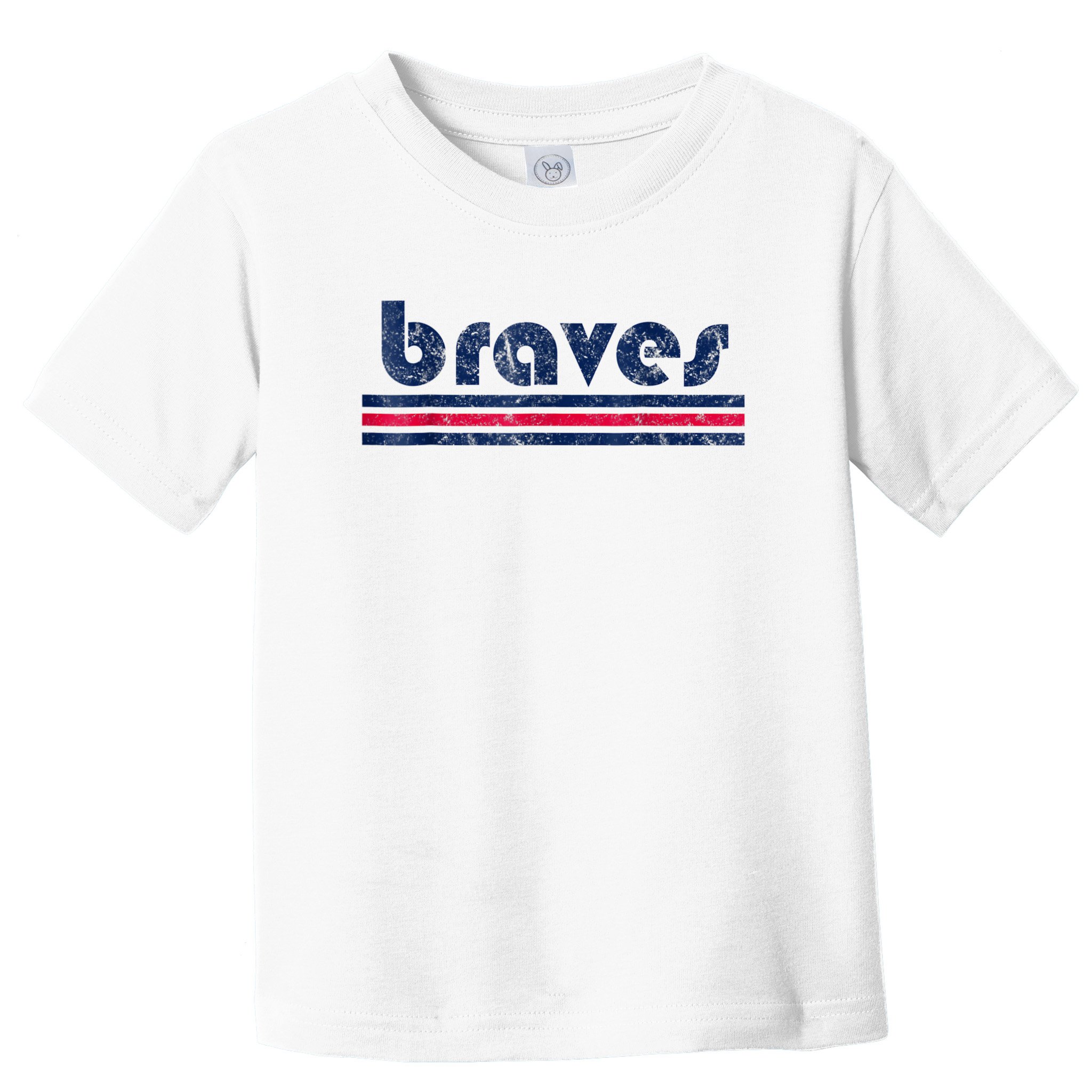 Vintage Braves Retro Three Stripe Weathered Mens _ Womens Toddler T-Shirt