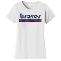 Vintage Braves Retro Three Stripe Weathered Essential T-Shirt for Sale by  john sokrati