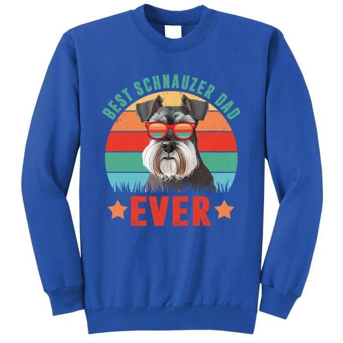 Vintage Best Schnauzer Dad Ever Dog Dad Daddy Fathers Day Meaningful Gift Sweatshirt