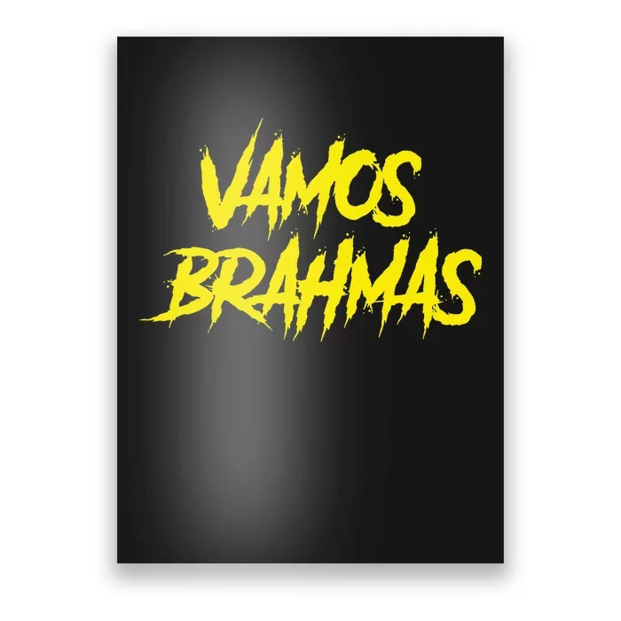 Vamos Brahmas San Antonio Football Tailgate Poster