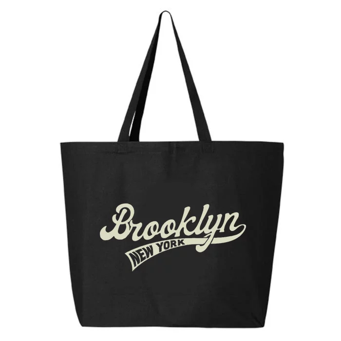 Vintage Baseball Style Brooklyn 25L Jumbo Tote