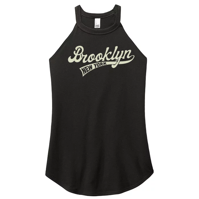 Vintage Baseball Style Brooklyn Women’s Perfect Tri Rocker Tank