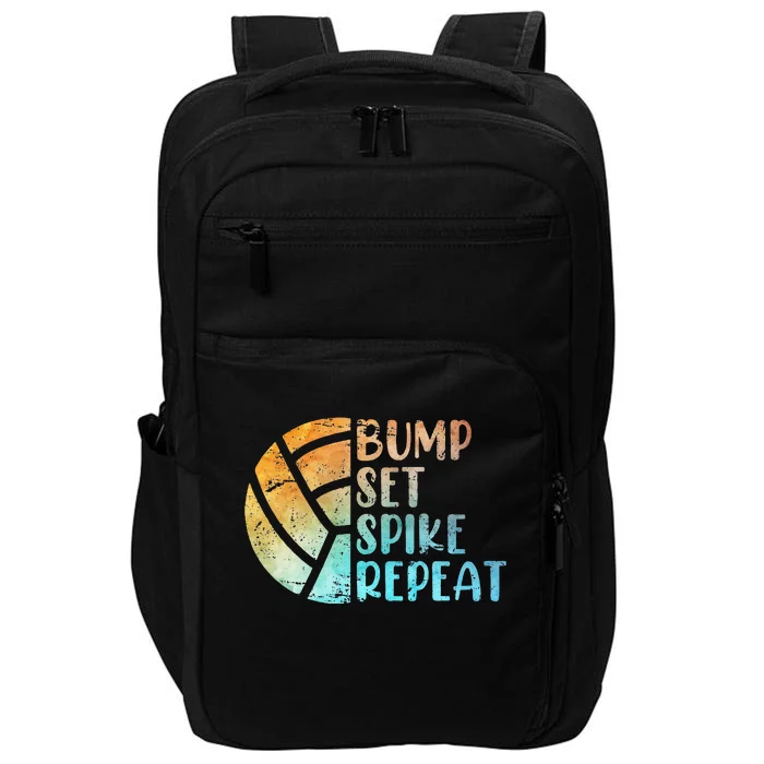 Volleyballer Bump Set Spike Repeat Volleyball Impact Tech Backpack