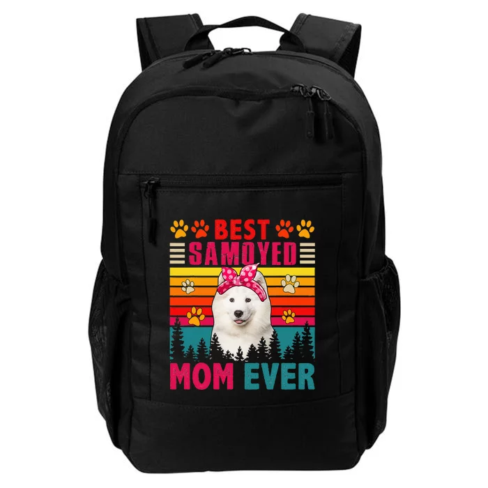 Vintage Best Samoyed Mom Ever Cute Dog Headband Daily Commute Backpack