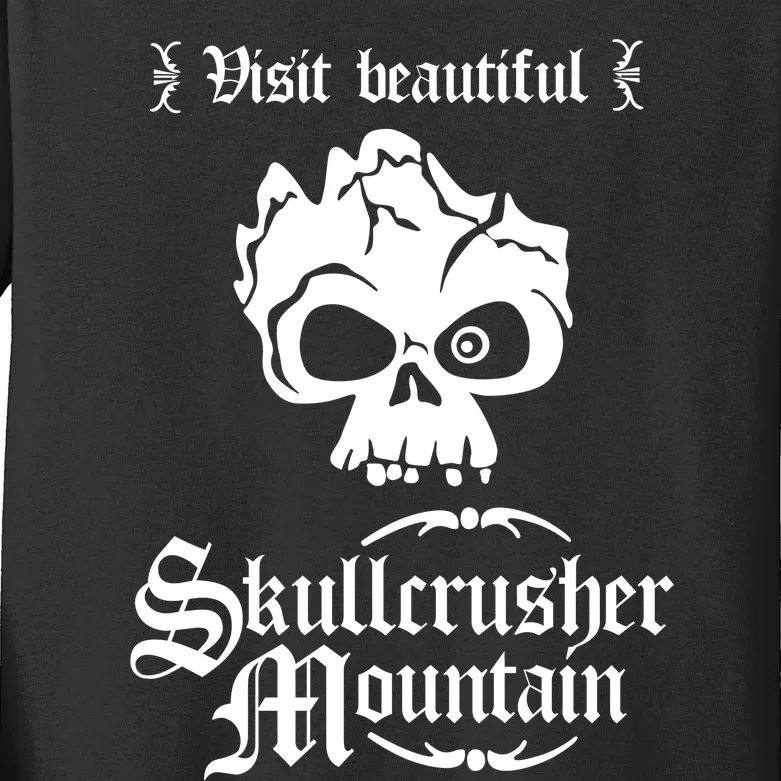 Visit Beautiful Skullcrusher Mountain Kids Long Sleeve Shirt