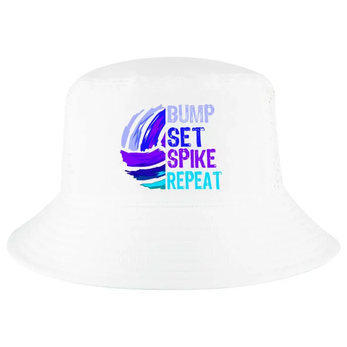 Volleyball Bump Set Spike Repeat Cool Comfort Performance Bucket Hat