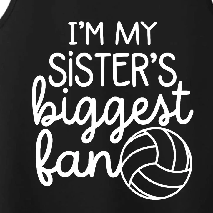 Volleyball Big Sisters Biggest Fan Performance Tank